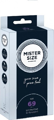 Attēls no Mister Size Mister Size Condoms prezerwatywy dopasowane do rozmiaru 69mm 10szt.
