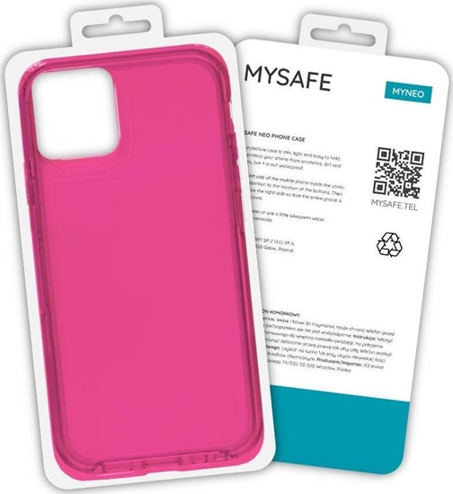 Изображение Mysafe MYSAFE ETUI NEO IPHONE 12 MINI RÓOWY PUDEKO