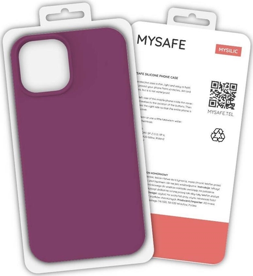 Picture of Mysafe MYSAFE ETUI SILIKONOWE IPHONE 12 PRO MAX FIOLET PUDEKO