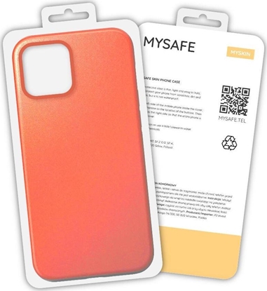 Picture of Mysafe MYSAFE ETUI SKIN IPHONE 13 MINI POMARACZOWY PUDEKO