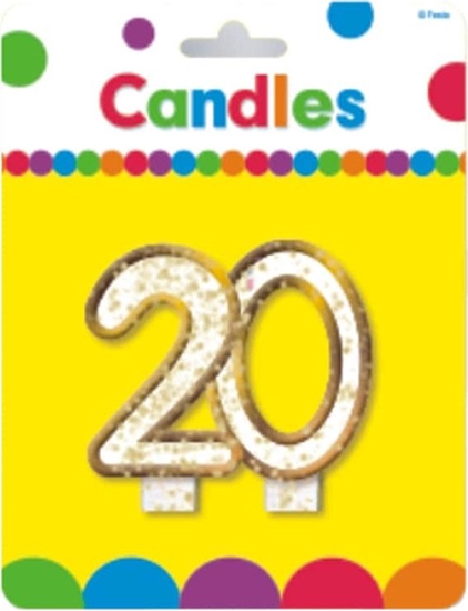 Picture of MK wieczka na 20-tke z brokatem i zot obwódk - 1 szt. uniwersalny