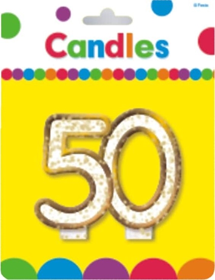 Picture of MK wieczka na 50-tke z brokatem i zot obwódk - 1 szt. uniwersalny