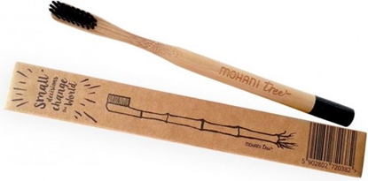 Picture of Mohani Bambusowa szczoteczka do zbów Mohani - czarna, wosie rednie