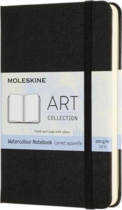 Attēls no Moleskine Notes Art Watercolour MOLESKINE P (9x14cm), 60 stron, czarny