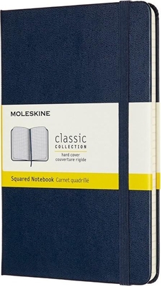 Attēls no Moleskine Notes Classic 11,5x18 tw. kratka szafirowy niebieski