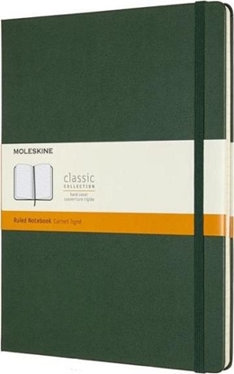 Attēls no Moleskine Notes Classic XL 19x25 tw. linie myrtle green