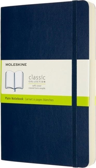 Изображение Moleskine Notes MOLESKINE Classic L (13x21 cm) gadki, mikka oprawa, sapphire blue, 400 stron, niebieski