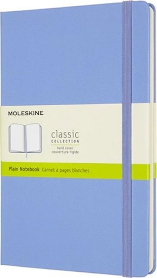 Изображение Moleskine Notes MOLESKINE Classic L (13x21 cm) gadki, twarda oprawa, hydrangea blue, 240 stron, niebieski