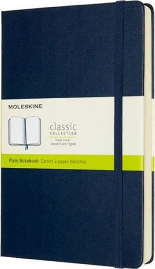 Изображение Moleskine Notes MOLESKINE Classic L (13x21 cm) gadki, twarda oprawa, sapphire blue, 400 stron, niebieski
