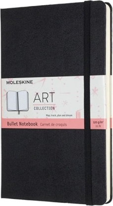 Изображение Moleskine Notes MOLESKINE L (13x21cm) Art Bullet w kropki, twarda oprawa, 160 stron, czarny