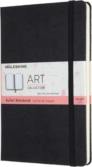 Изображение Moleskine Notes MOLESKINE L (13x21cm) Art Bullet w kropki, twarda oprawa, 160 stron, czarny