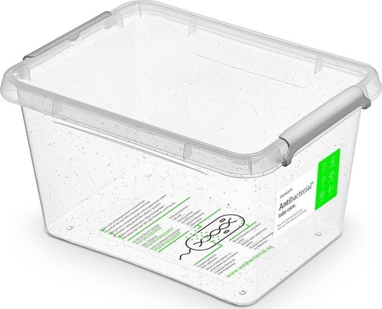 Изображение Moxom Antybakteryjny 2L Pojemnik Organizer z Pokrywk na Zabawki Leki ywno Moxom Antibacterial