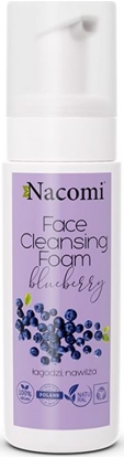 Изображение Nacomi Face Cleansing Foam pianka oczyszczająca do twarzy Blueberry 150ml