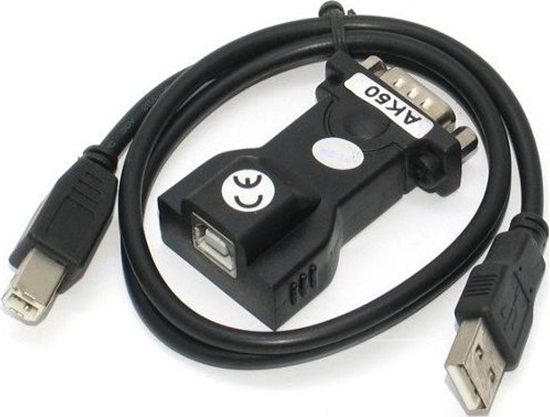 Picture of Adapter USB Apte USB - RS-232 Czarny  (2520-uniw)