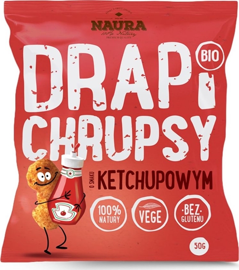 Picture of Naura Drapi Chrupki o smaku ketchupowym - 50 g