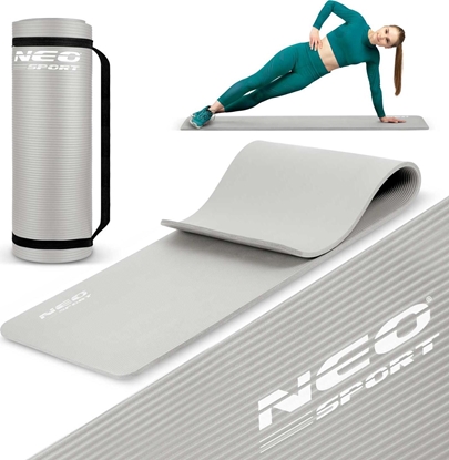 Picture of Neo-Sport Mata treningowa NS-922 183 cm x 60 cm x 1 cm szara