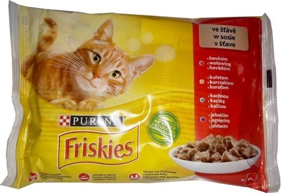 Изображение Nestle FRISKIES KOT sasz.4x85g MISO sos