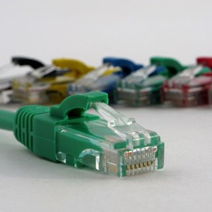Picture of NetRack patchcord RJ45 osonka zalewana kat. 6 UTP 0.5m Zielony (BZPAT0P56G)
