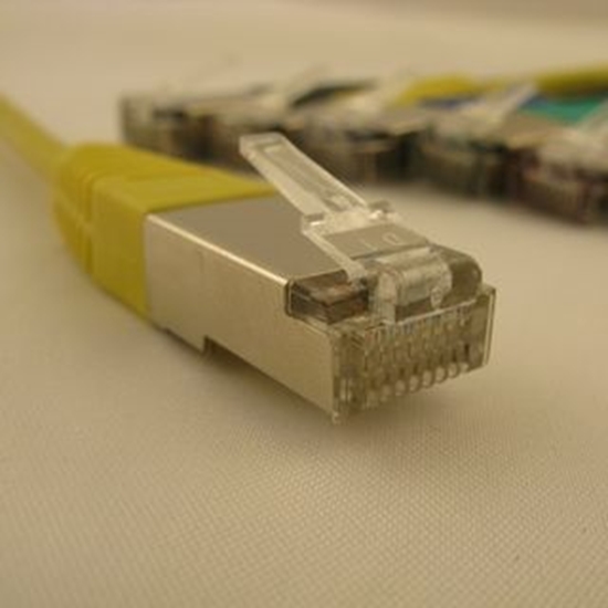Picture of NetRack patchcord RJ45, osonka zalewana, kat. 5e FTP, 5m óty (BZPAT5FY)