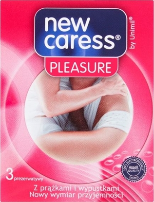 Attēls no New Caress NEW CARESS_Pleasure lateksowe prezerwatywy 3szt