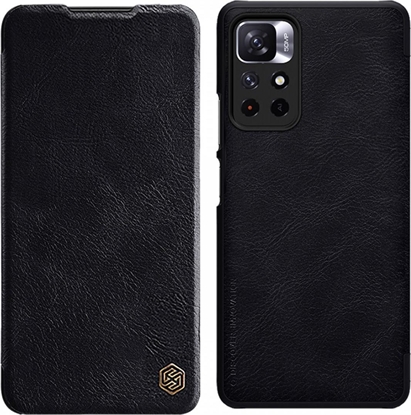 Attēls no Nillkin Nillkin Qin Case etui do Xiaomi Poco M4 Pro 5G osona na aparat kabura pokrowiec obudowa z klapk czarny