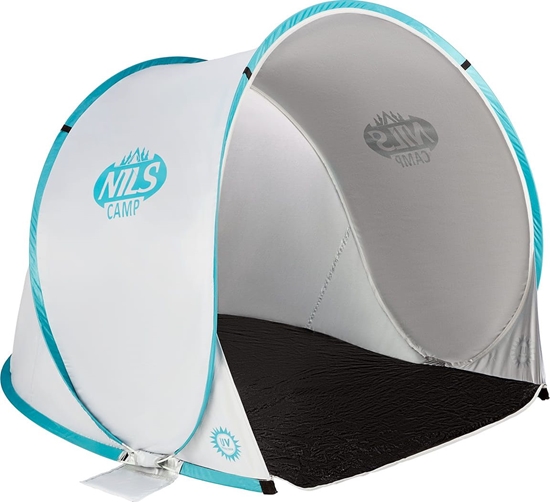 Picture of Nils Extreme NC3173 szaro-turkusowy namiot plaowy samo rozkadajcy podoga