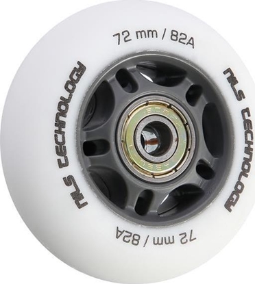 Picture of Nils Extreme PU 72x24 82A BIAE MATOWE (4 szt.) + ABEC-9 (8 szt.) ZESTAW NILS EXTREME