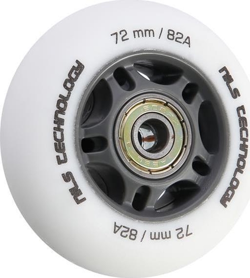 Picture of Nils Extreme PU 72x24 82A BIAE MATOWE (4 szt.) + ABEC-9 (8 szt.) ZESTAW NILS EXTREME