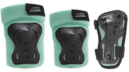 Изображение Nils Extreme Zestaw ochraniaczy H706 czarno-mitowy r. L