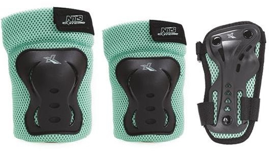 Изображение Nils Extreme Zestaw ochraniaczy H706 czarno-mitowy r. L