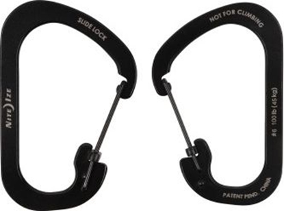 Picture of Nite Ize SLIDELOCK STALOWY KARABICZYK NA KLUCZE #6 CZARNY