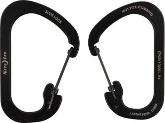 Picture of Nite Ize SLIDELOCK STALOWY KARABICZYK NA KLUCZE #6 CZARNY