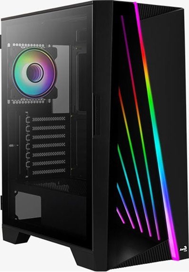 Picture of Aerocool Geh Midi Mirage (Black/Win/RGB)mi.ATX/ATX/ITX