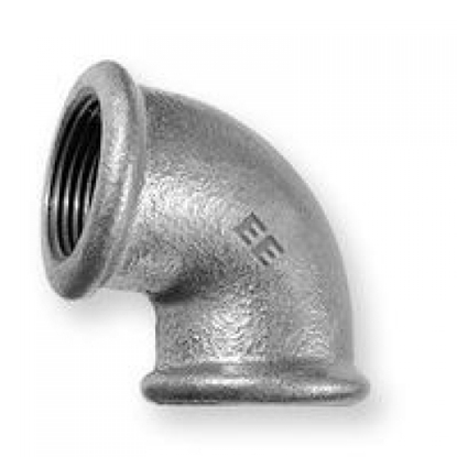 Attēls no Odlewnia Zawiercie Kolanko 90 stopni 1'' ocynkowane (5907791601827)