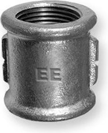 Изображение Odlewnia Zawiercie Mufa natrtna równoprzelotowa 1/2" czarna