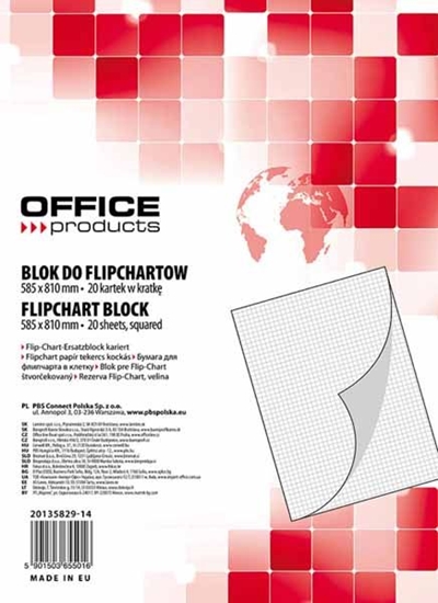 Picture of Office Products Bloki do Flipchart 58.5 x 81cm. 20 kartek (20135829-14)