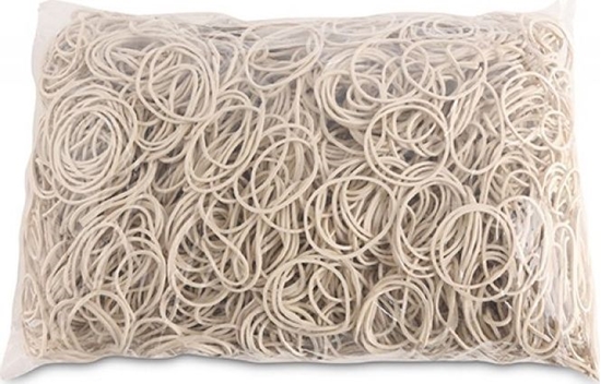 Изображение Office Products Gumki Recepturki Office Products, rednica 40Mm, 1,5X1,5Mm, 60% Kauczuku, 1000G, Zgrzewka, Biae