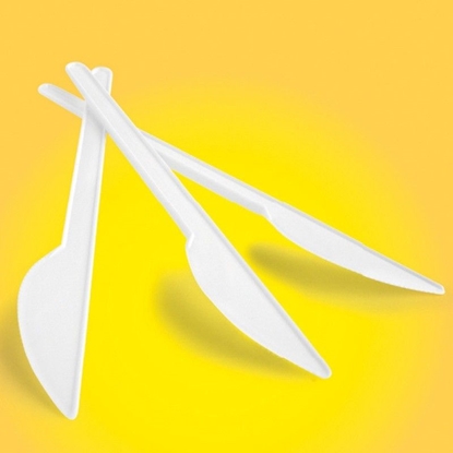 Picture of Office Products Nó plastikowy OFFICE PRODUCTS, 17cm, 100szt., biay