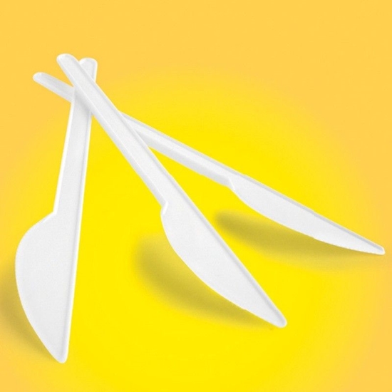 Picture of Office Products Nó plastikowy OFFICE PRODUCTS, 17cm, 100szt., biay