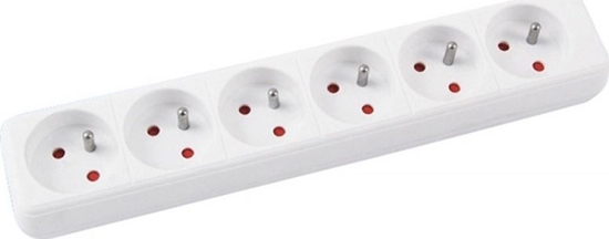 Picture of Office Products Przeduacz OFFICE PRODUCTS,6 gniazd, 3m, z uziemieniem, biay
