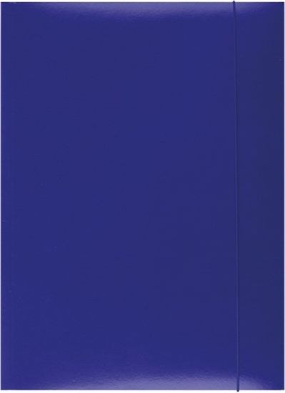 Изображение Office Products Teczka z gumk karton, A4, 300gsm, 3-skrz., niebieska