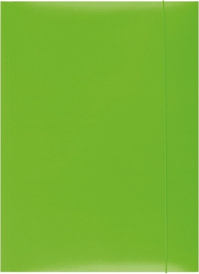 Изображение Office Products Teczka z gumk karton, A4, 300gsm, 3-skrz., zielona