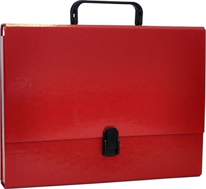 Picture of Office Products Teczka-pudeko A4/5cm z rczk i zamkiem bordowa