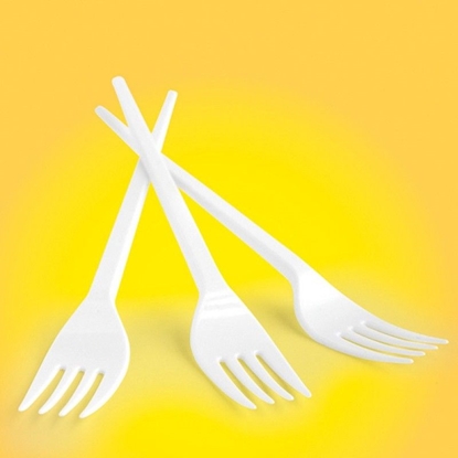 Picture of Office Products Widelec plastikowy OFFICE PRODUCTS, 17cm, 100szt., biay