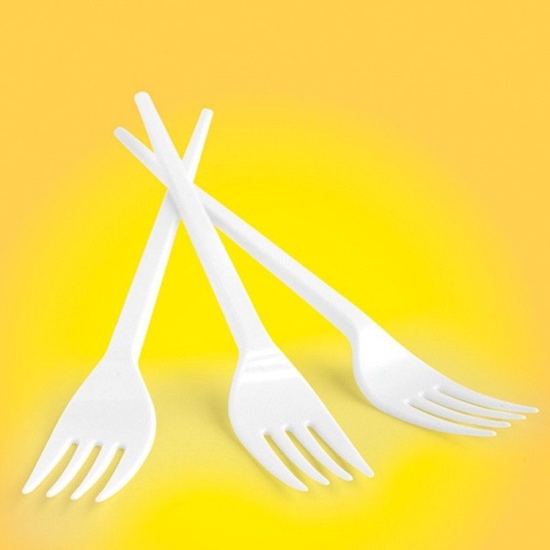 Picture of Office Products Widelec plastikowy OFFICE PRODUCTS, 17cm, 100szt., biay