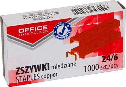 Picture of Office Products Zszywki 24/6 miedziane 1000 sztuk