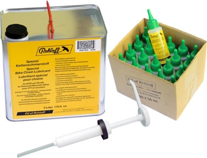 Изображение OkBaby Zestaw Specjalny olej (20x50ml + 1 x kanister 5 litrów + 1 x podajnik z pompk) - (ROL-4400)