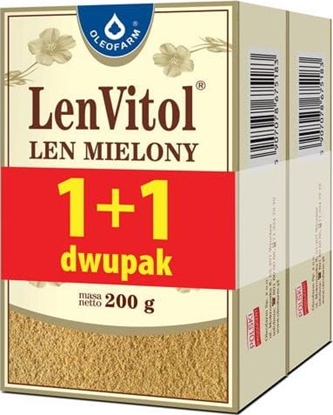 Attēls no Oleofarm Len mielony LenVitol 1 + 1 dwupak 200 + 200g Oleofarm