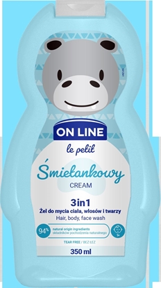 Attēls no On Line Le Petit el do mycia 3w1 dla dzieci mietankowy