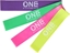 Attēls no One Fitness Mini Band PBF-SET04 róne poziomy oporu w zestawie wielokolorowy 4 szt.